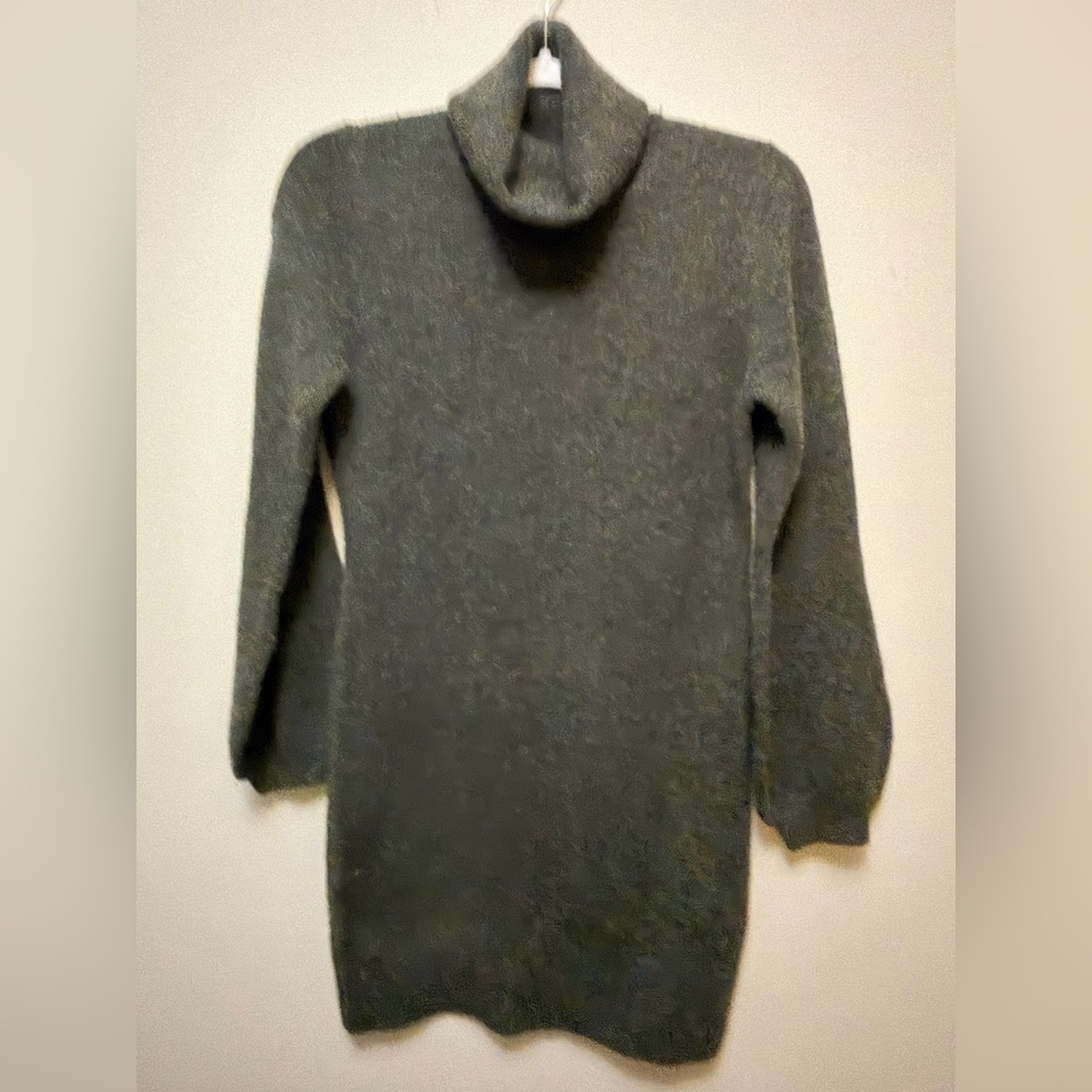 YES LOLA Oversized Alpaca Blend  Sweater Dress  w/ Balloon Sleeves- 19" PTP